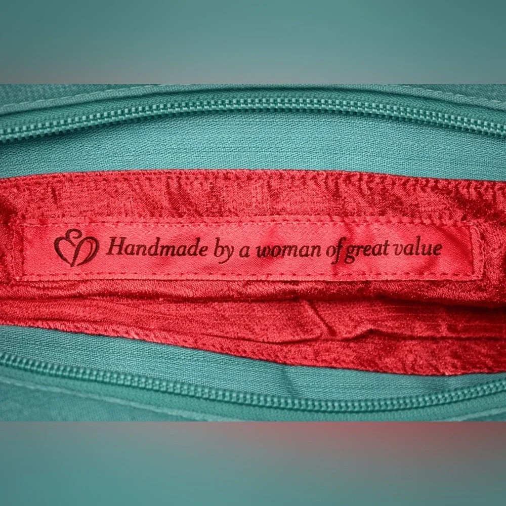 Handmade Fair Trade Teal Ruffle Shoulder Bag – Artisan Women’s Collective